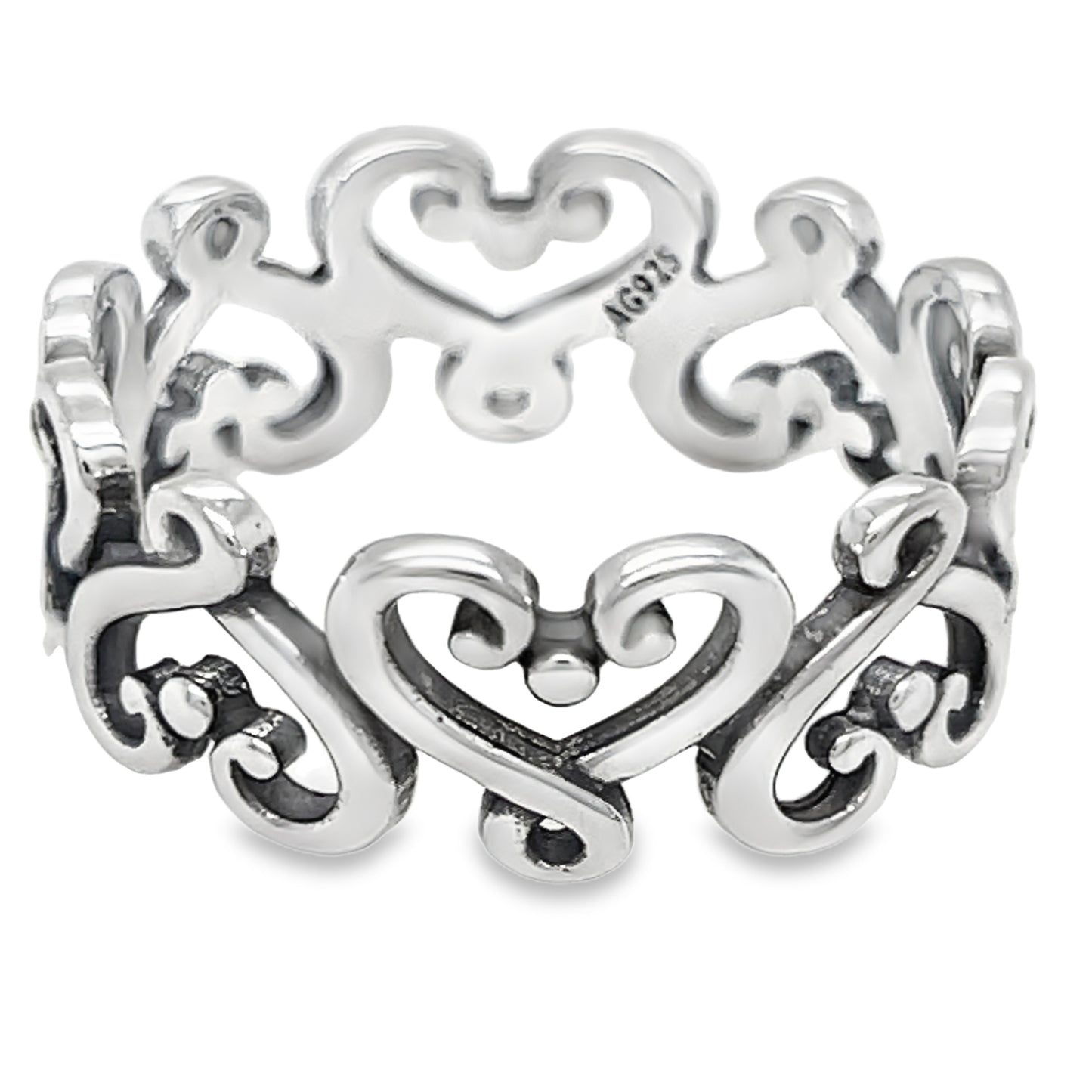 R11 Swirl Heart Ring