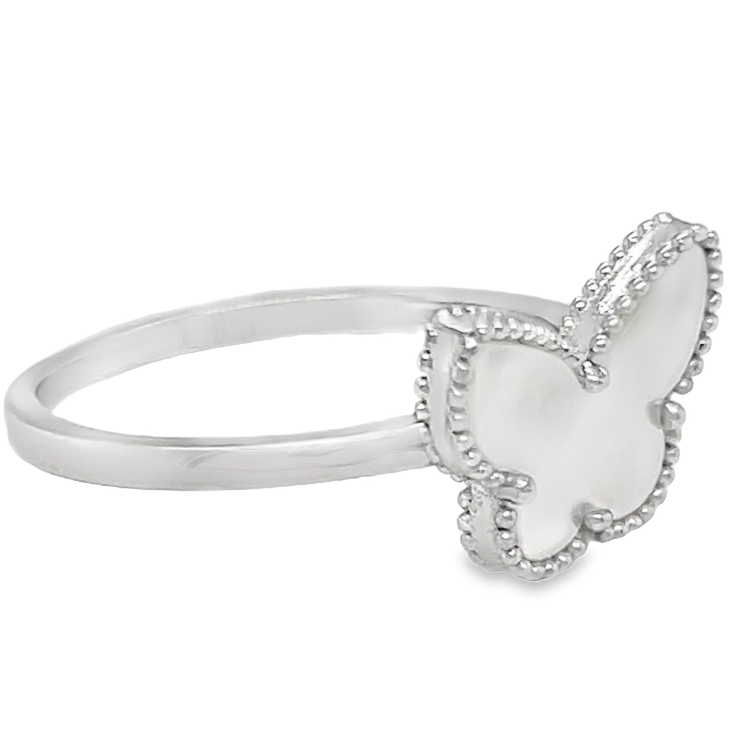 R9050 Pearl Butterfly  Ring