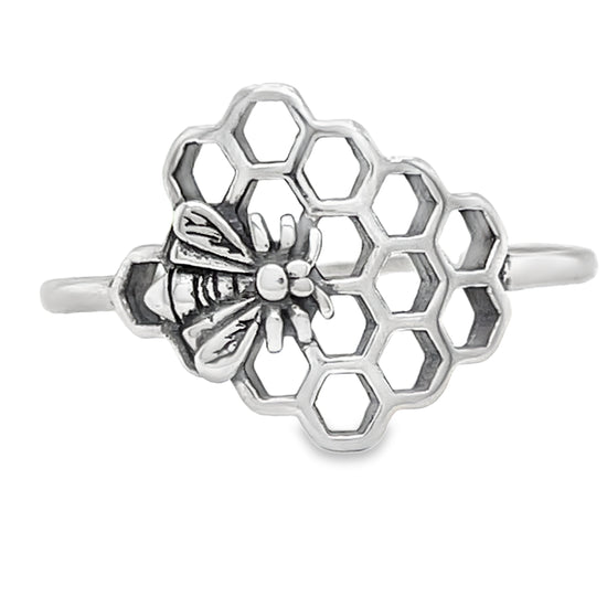 Anillo de abeja en forma de panal R346