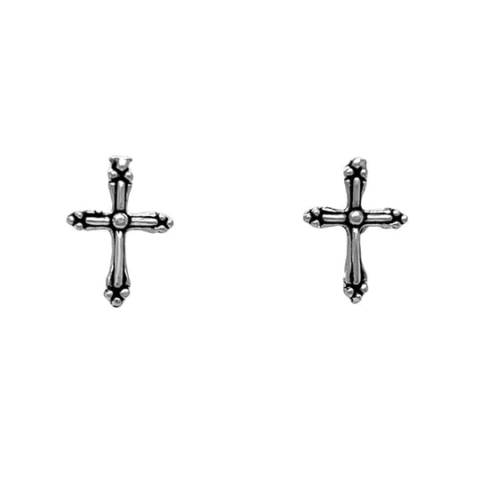 A959 Small Cross post Earrings