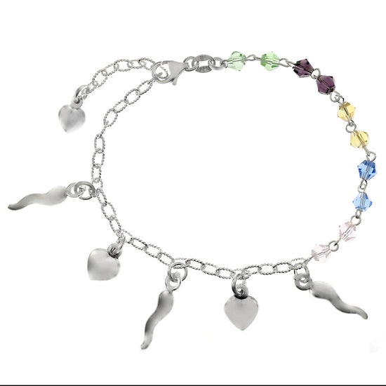 Pulsera de corazón de piedra M606