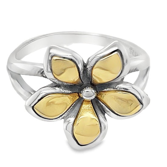 R1108 Gold Flower Ring