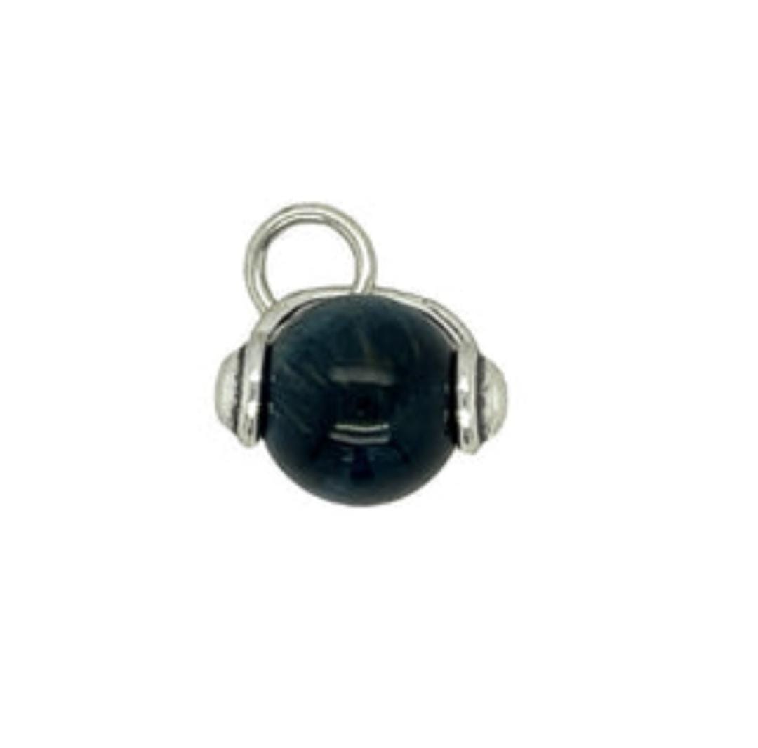 D1512 Black Tiger Eye Ball Pendant