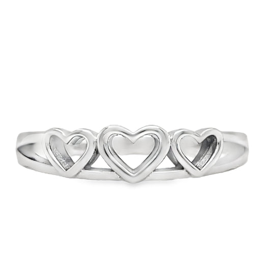 R1098 Anillo de 3 corazones