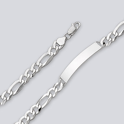 M525 Figaro Id Bracelet 8mm