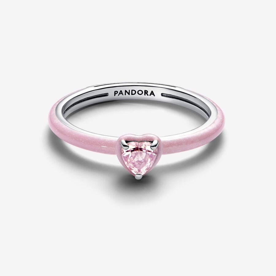 R1094 Pink Heart Ring