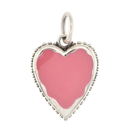 D893 Pink Heart Pendant