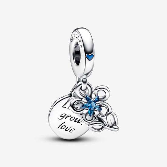 D2087 Blue Flower Charm