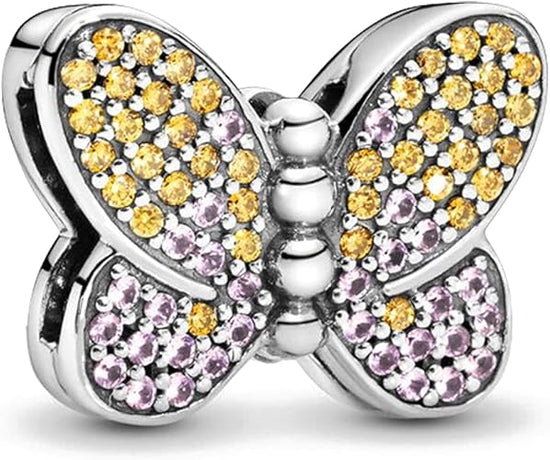 D2092 Butterfly Charm For Flat Bracelet