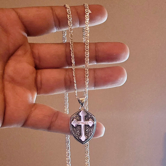 D1979 Big Shield Cross Pendant