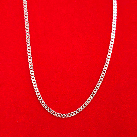 CA242 Collar de cadena cubana-3 mm L080