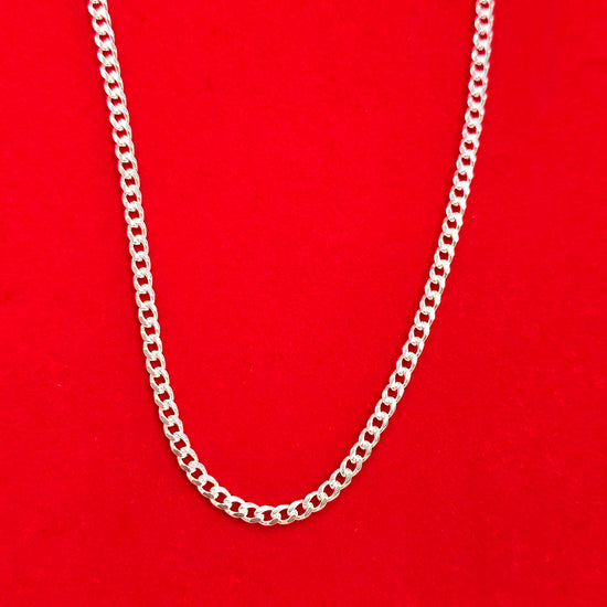 CA348 Curb Miami Chain Necklace L100 3.5mm