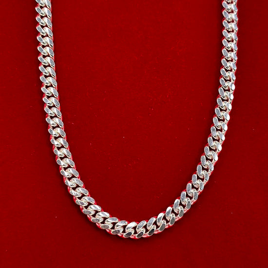 CA346 Curb Miami Chain Necklace 7mm