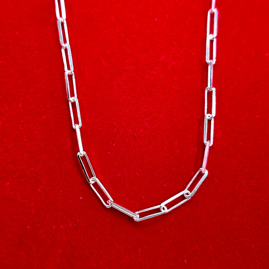 CA590 Paperclip Design Chain Necklace 3.5mm