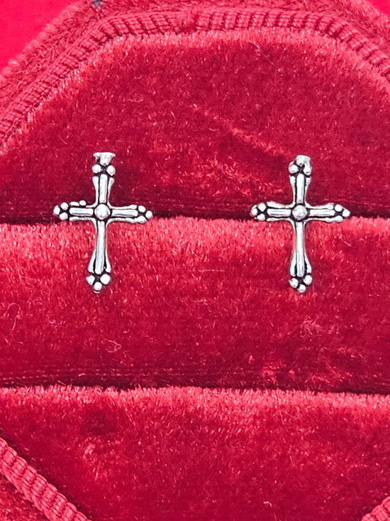 A959 Small Cross post Earrings