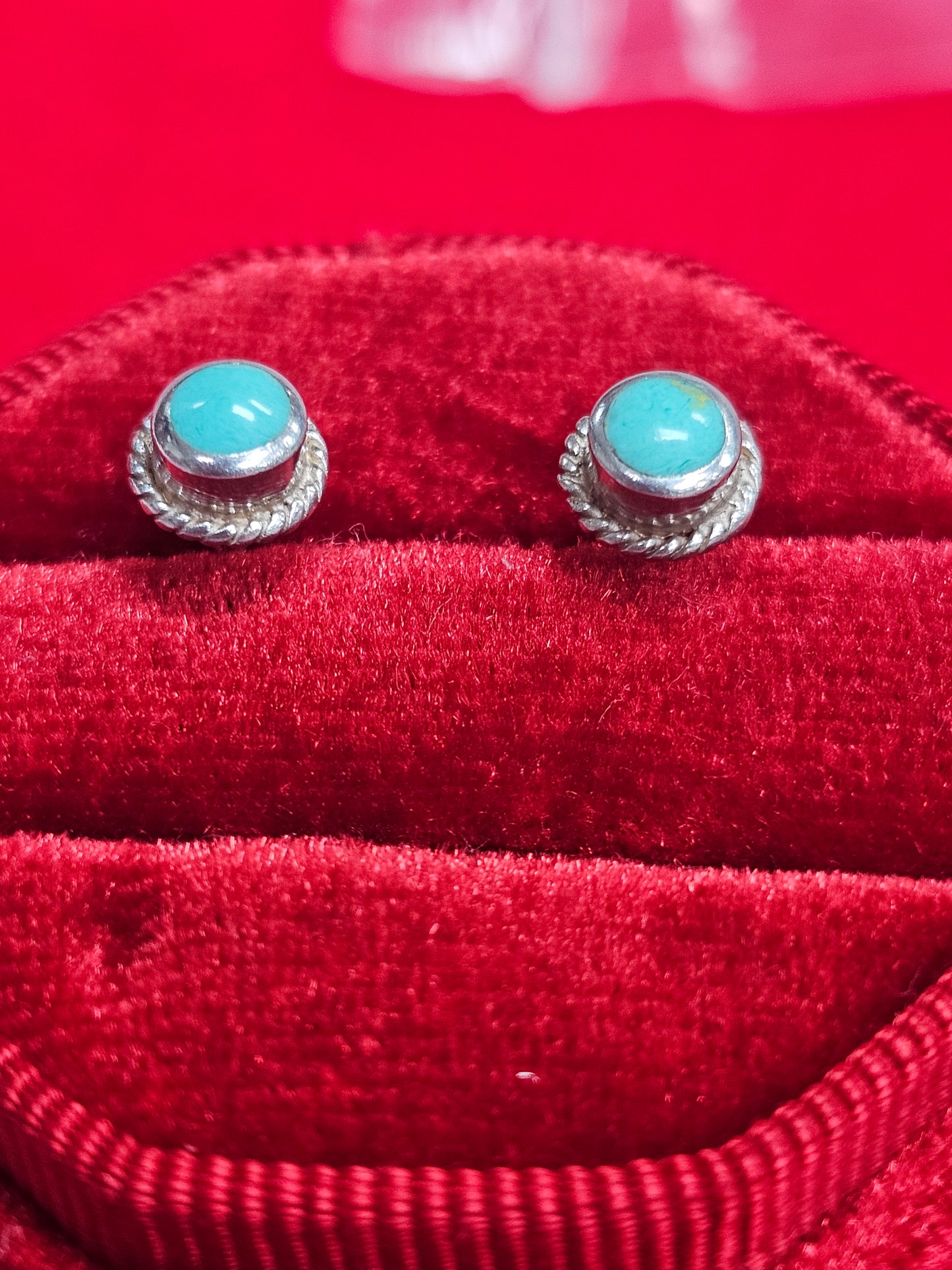 A962 Stone Post Earrings