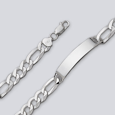 M400 Figaro ID Bracelet 9.98mm