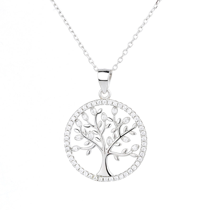 D1076 Tree CZ Pendant