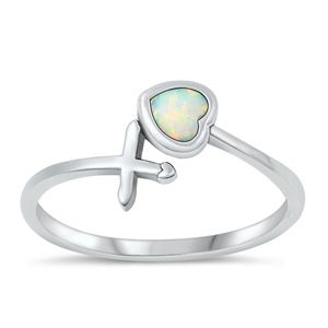 R22 Cross Opal Ring