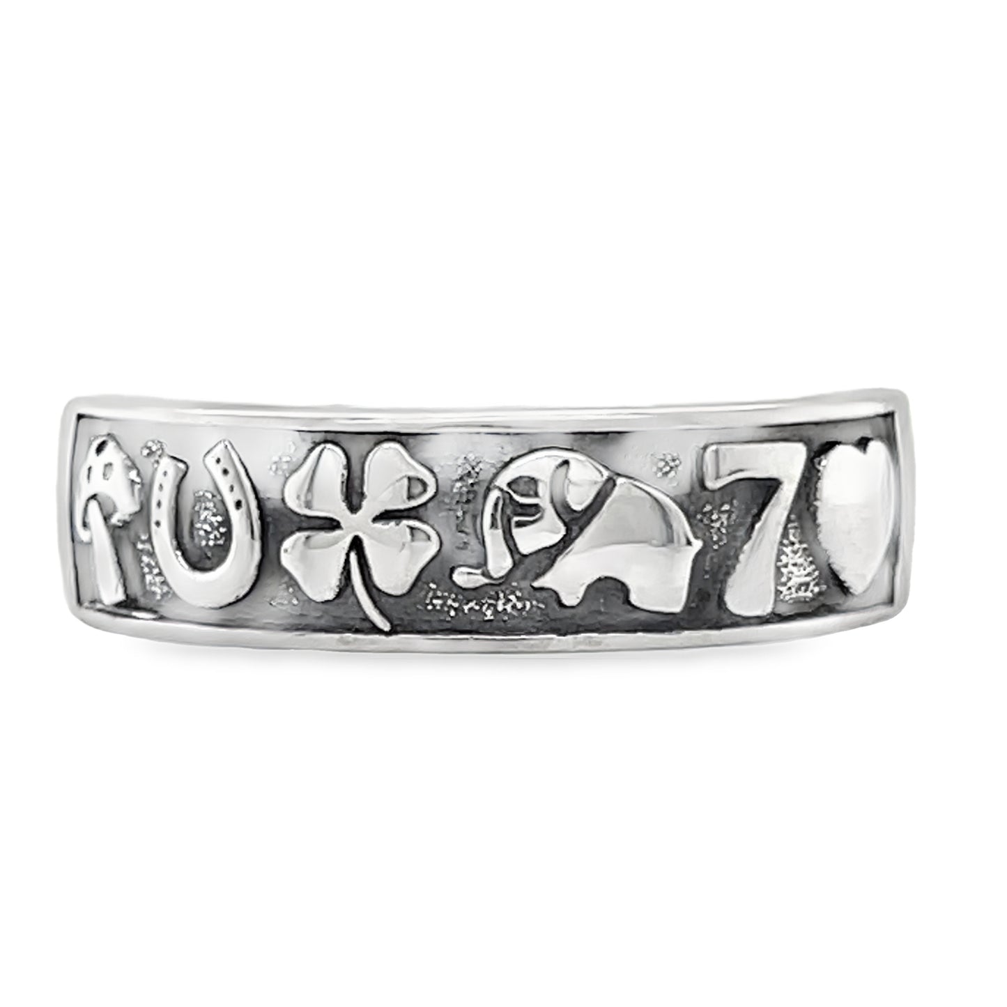 R1096 Lucky Band Ring