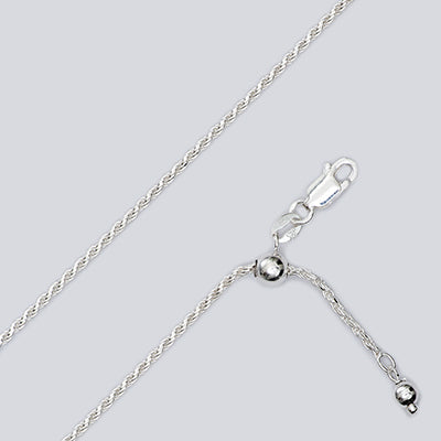 CA525 1.7mm Adjustable Rope Chain 22in