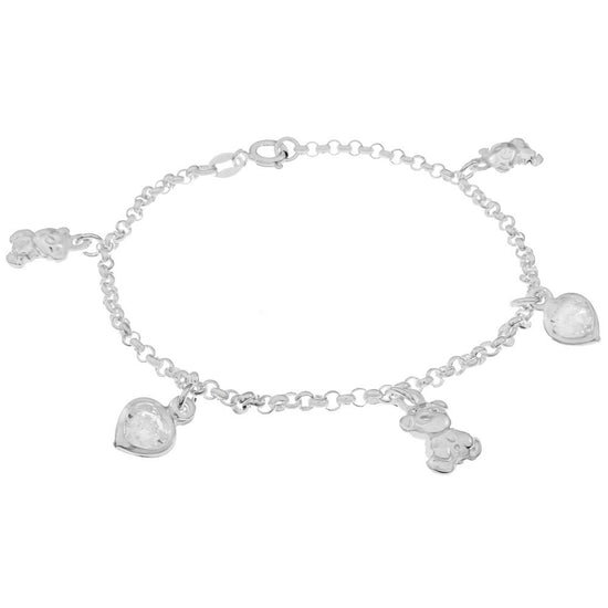 M309 Pulsera de osos y corazones