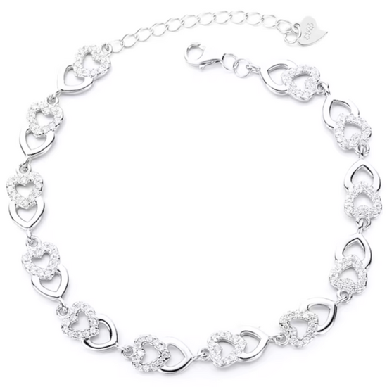 M29 Heart CZ Bracelet