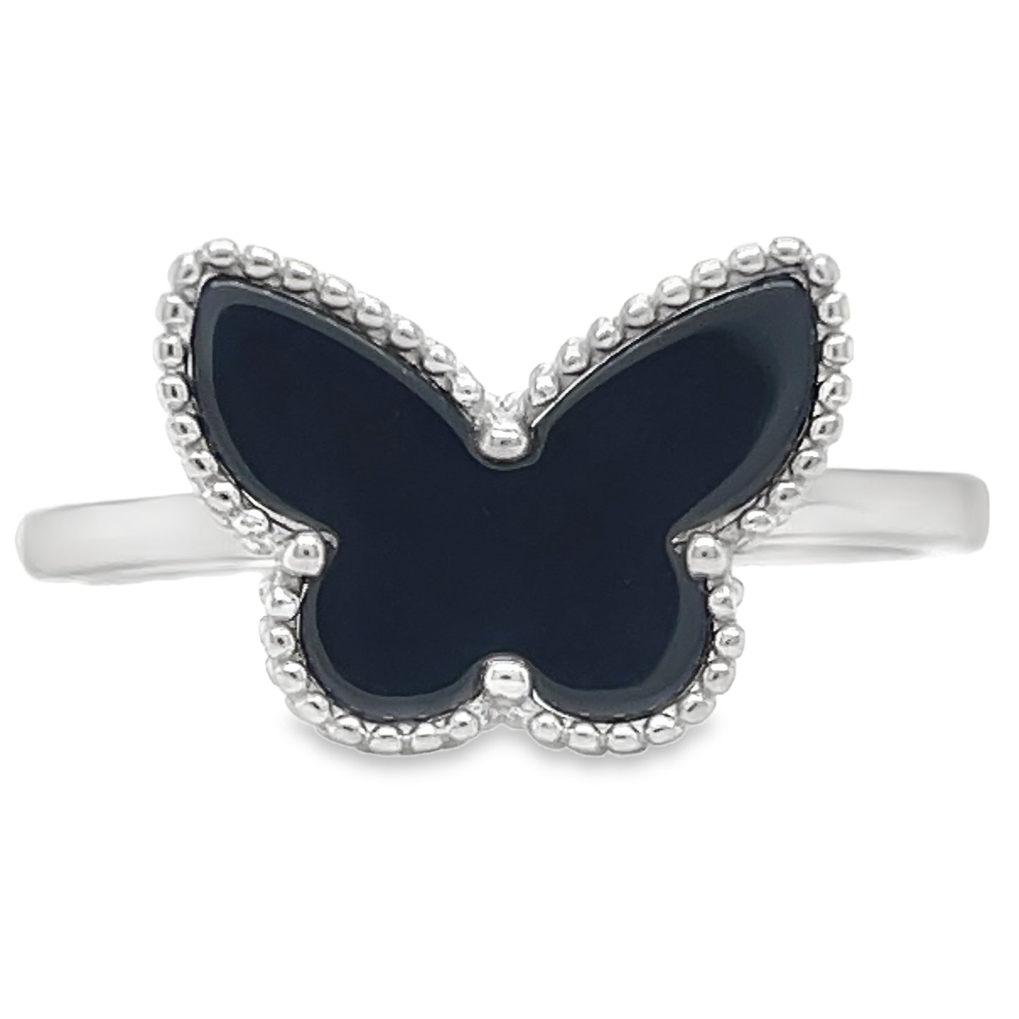 R9051 Black Butterfly Ring