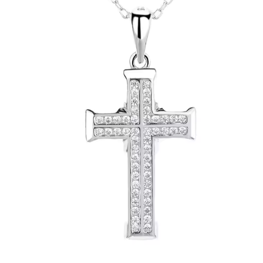 D1093 Cross CZ Pendant