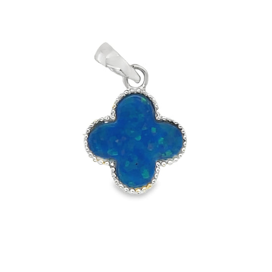 D2461 Opal Clover Pendant