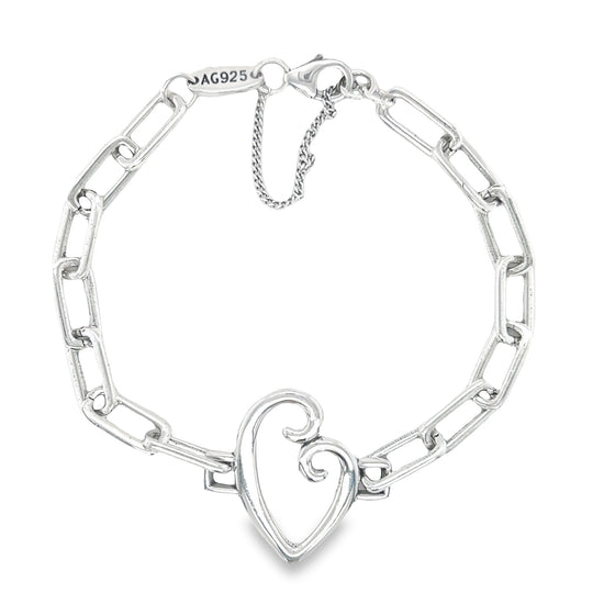 Pulsera con clip de corazón M368