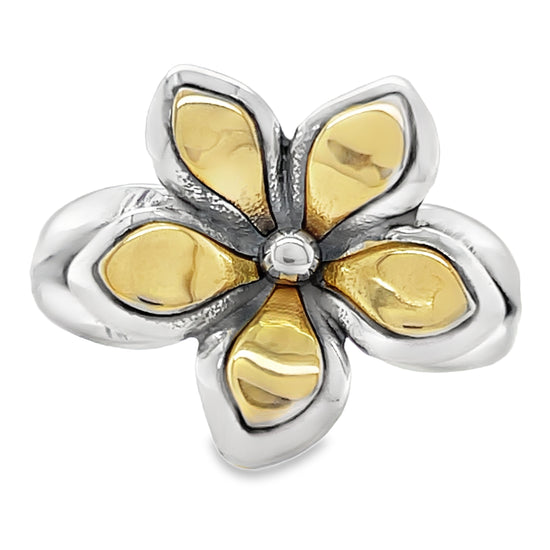 R1108 Gold Flower Ring