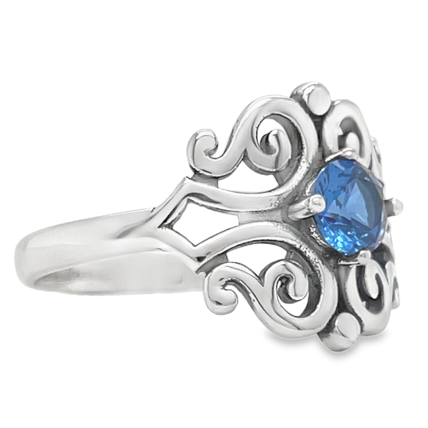 R526 Blue Stone Elegant Design Ring