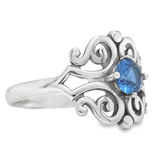 R526 Blue Stone Elegant Design Ring