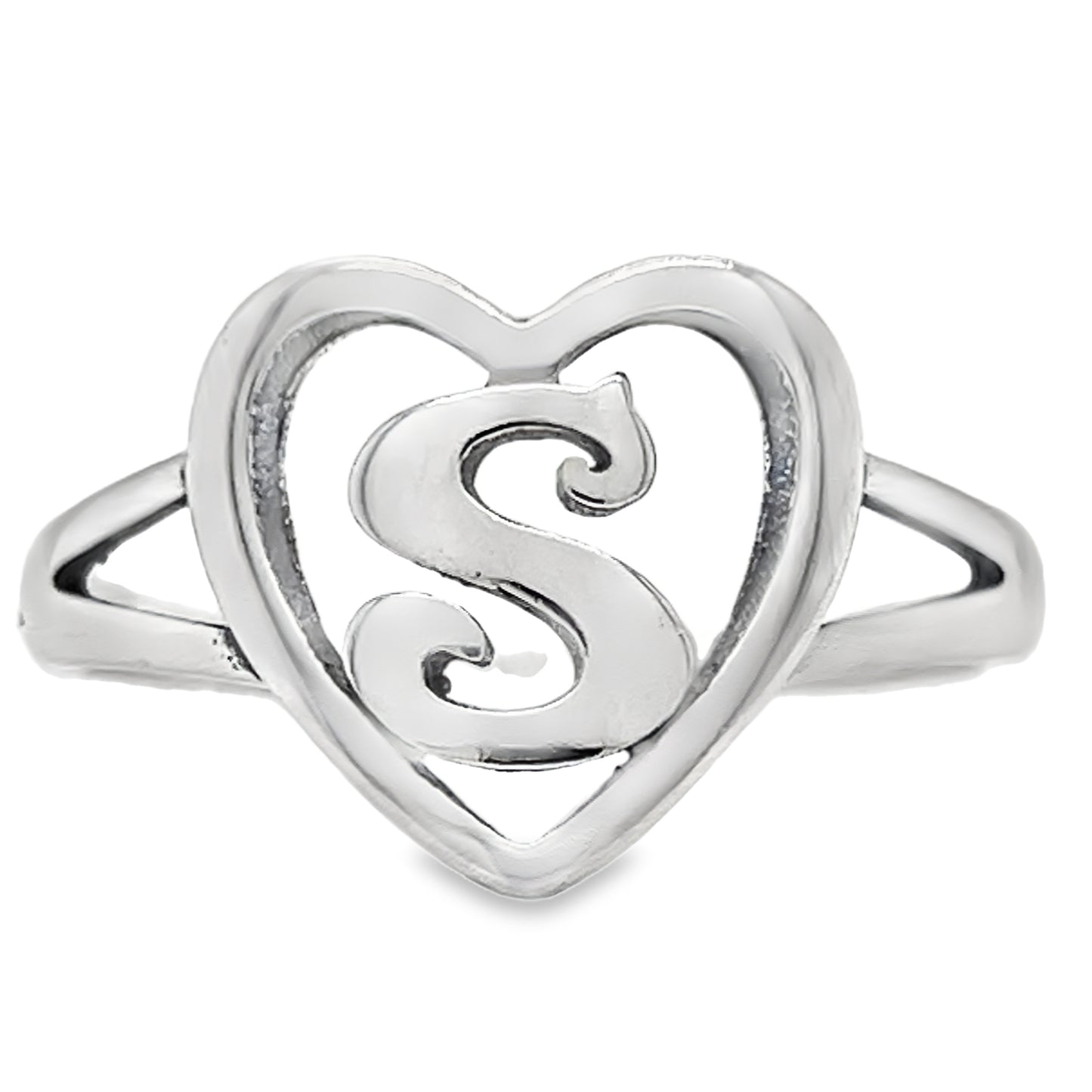 Anillo RS4 Letra S Corazón