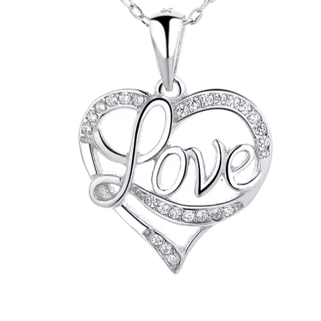 D1083 Colgante Love Heart CZ