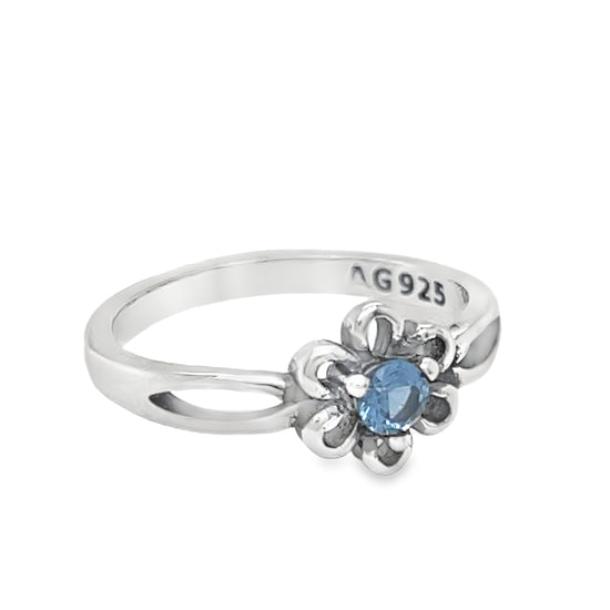 RK5 Blue Flower Ring