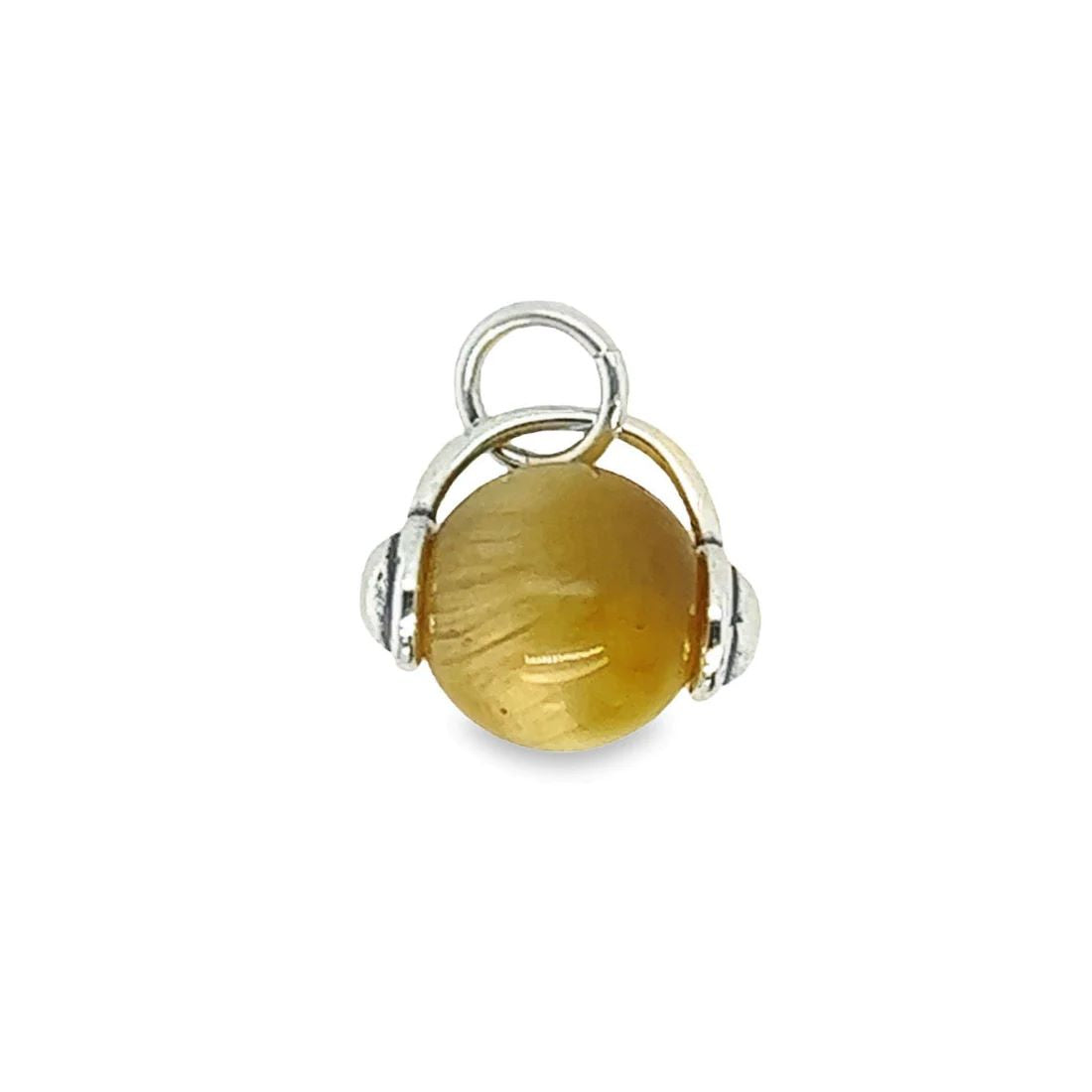 D1510 Yellow Agate Ball Pendant