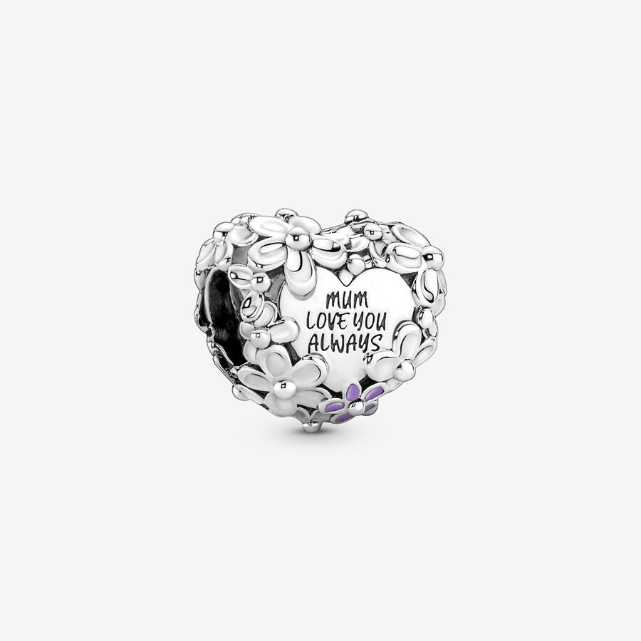 D2366 Heart with Flowers Mom Charm