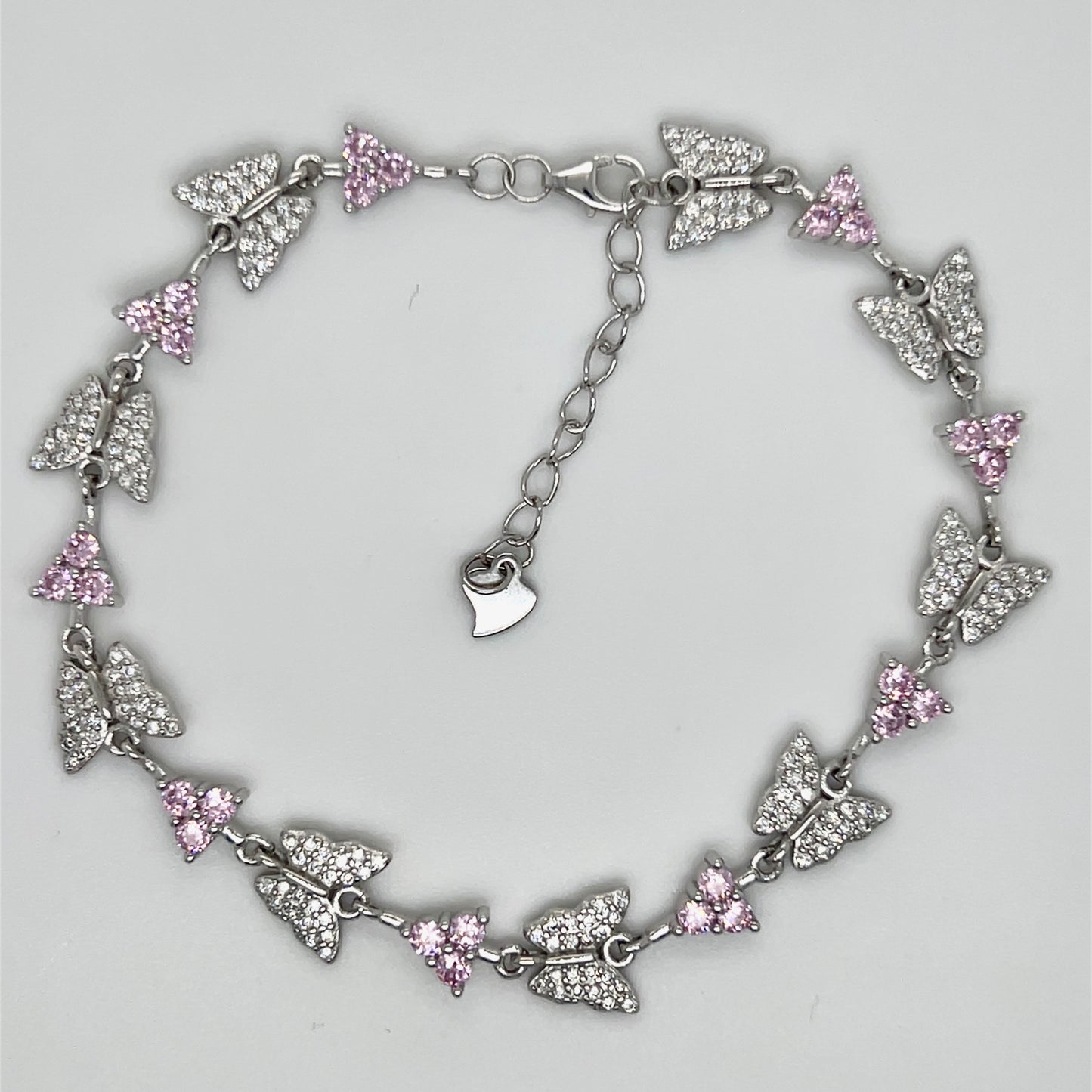 M557 Pink Butterfly Bracelet