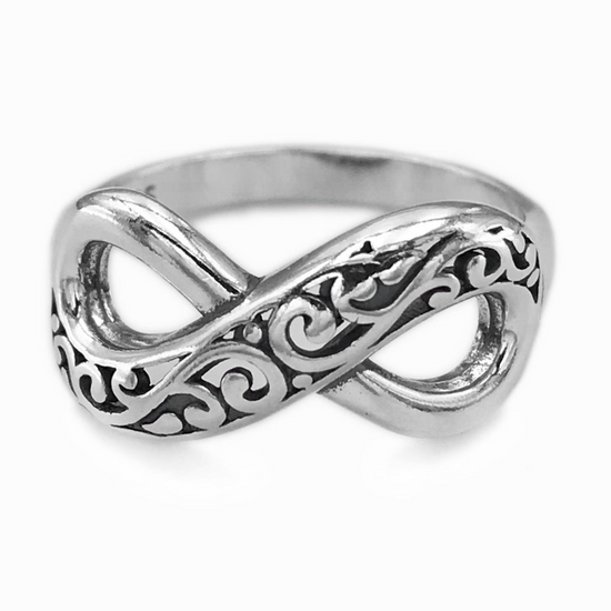 R962 Infinity Scroll Design Ring