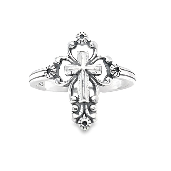 R645 Elegant Cross Ring