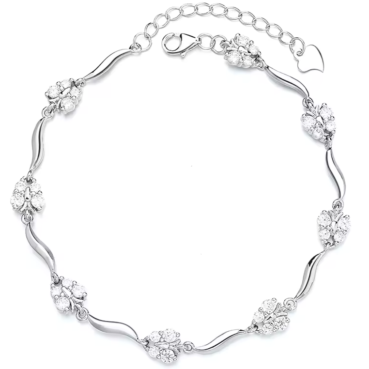 M20 Butterfly CZ Bracelet