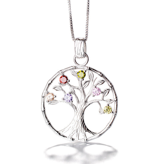 D578 Colgante Arbol CZ Multicolor