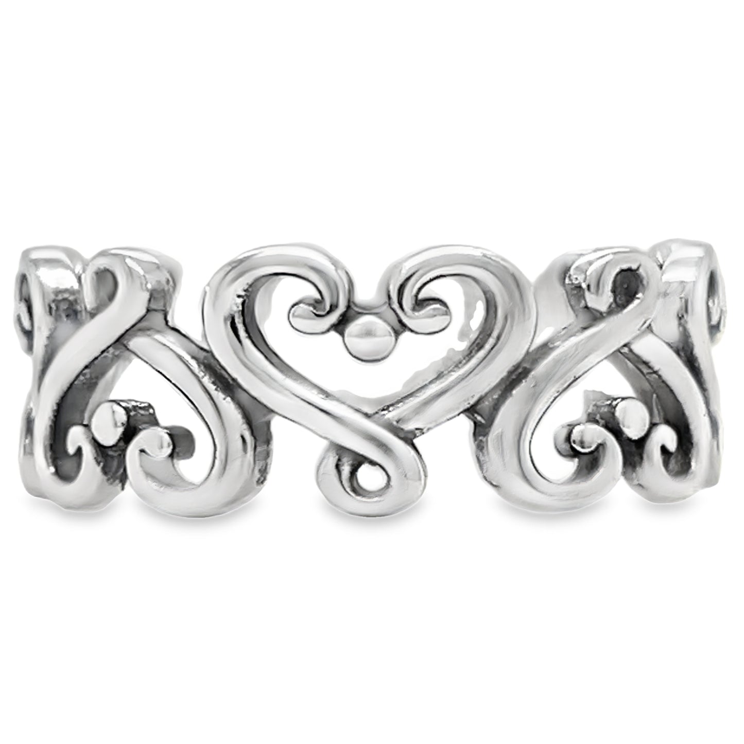 R11 Swirl Heart Ring