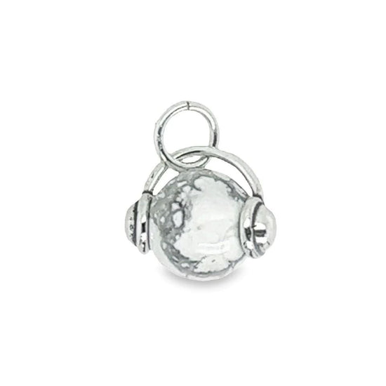 D1509 White Turquoise Ball Pendant