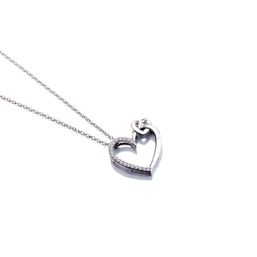 D1081 Heart CZ Pendant