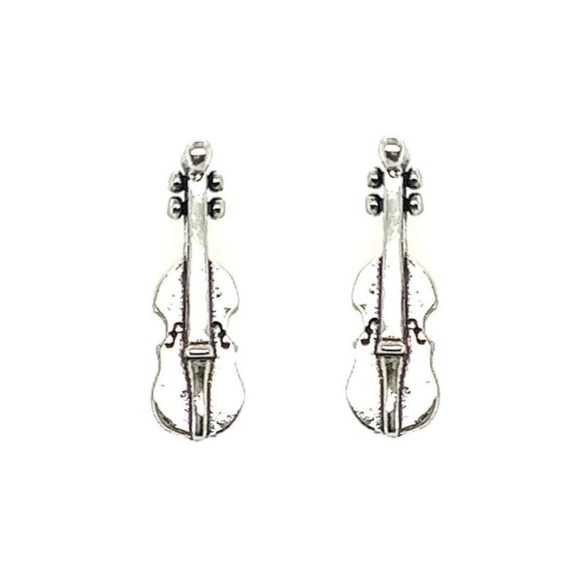 A135 Violin Post Earrings