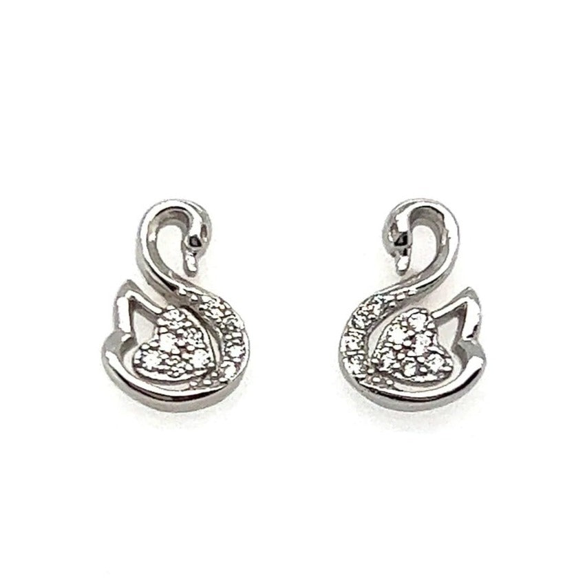 A155 Pendientes Poste Flamenco Pavé CZ