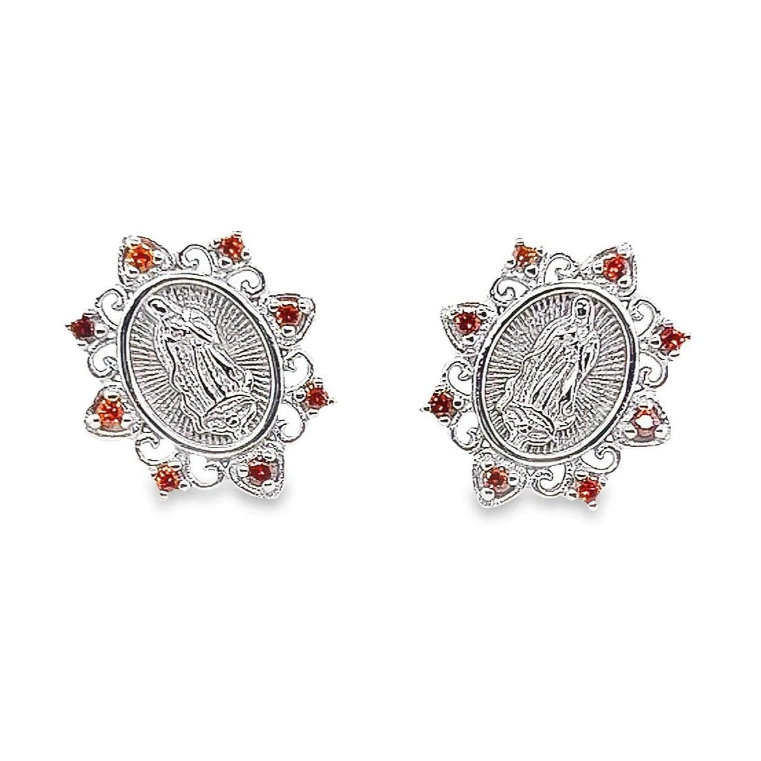 A376 Virgen De Gadalupe Post Earrings